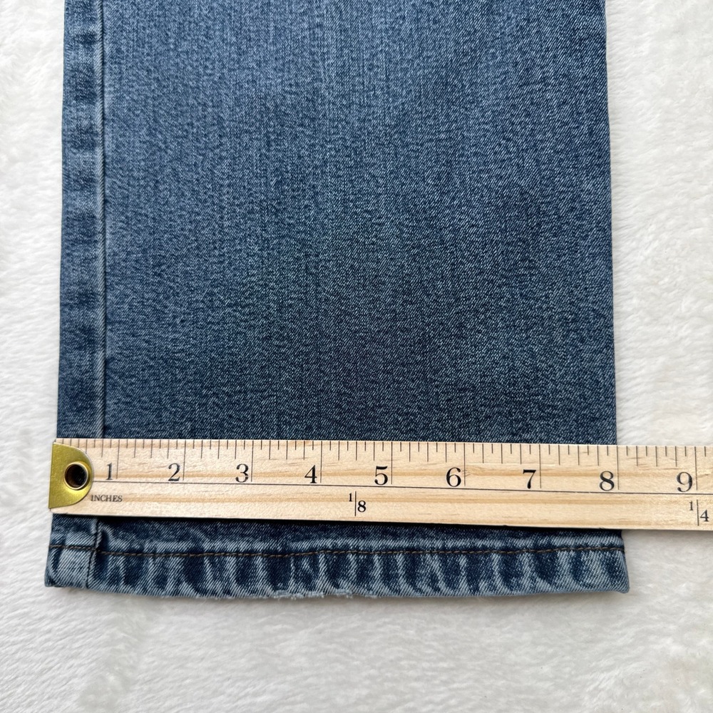 Jones New York Jeans Womens 14P Blue Signature Petite Straight Leg Stretch High - Picture 6 of 13